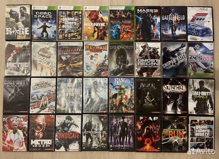 Игры для xbox 360 (прошитой)