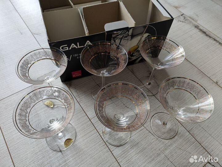 Бокалы для мартини Rona Gala, набор 6 шт. Хрусталь