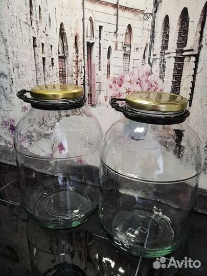 Банки 3л с ручкой и крышкой