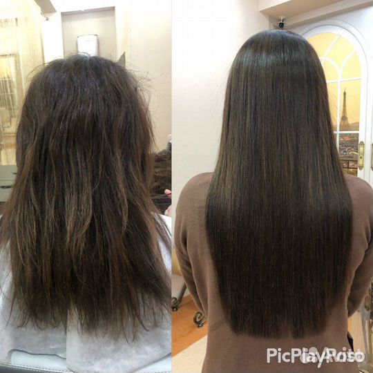 Снятие наращённых волос