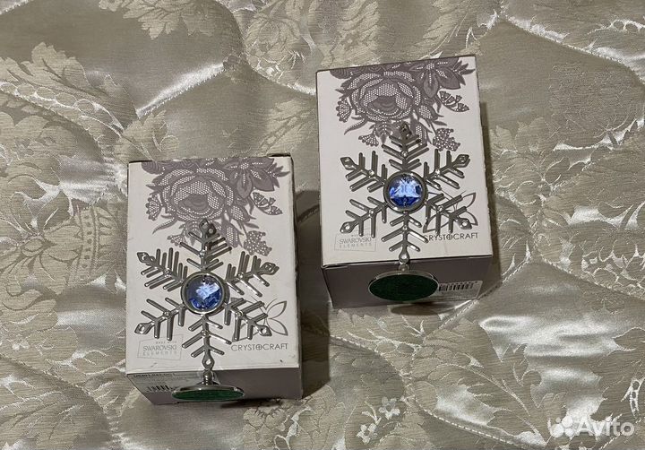 Снежинки с камнями «Сваровски»