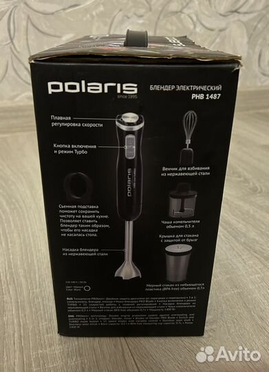 Блендер Polaris PHB 1487 черный