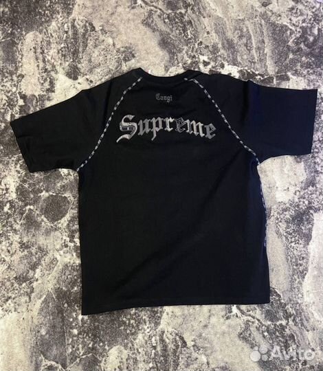 Футболка Supreme x Coogi черная