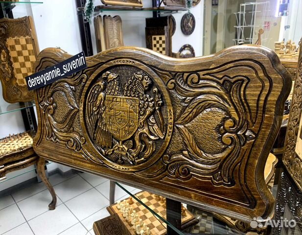 Нарды ручной работы Герб Армения