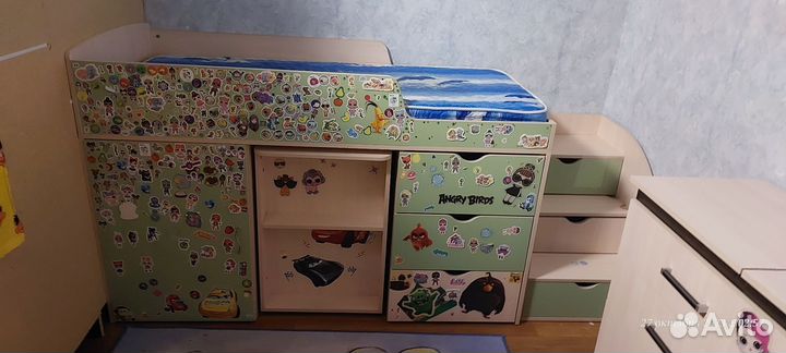 Детская кровать от 3 лет с матрасом бу