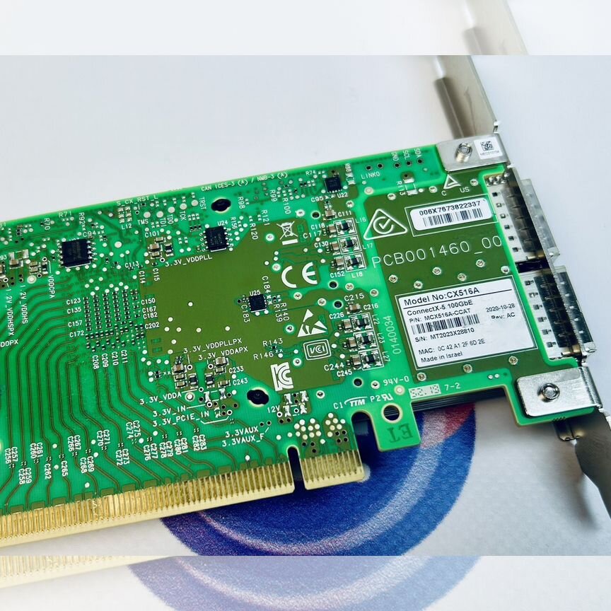 [MCX516A-CCAT] Сетевая Карта Mellanox 100 Гбит/С Mcx516a-Ccat