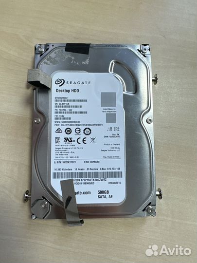 Жесткий диск Seagate desktop hdd 500gb