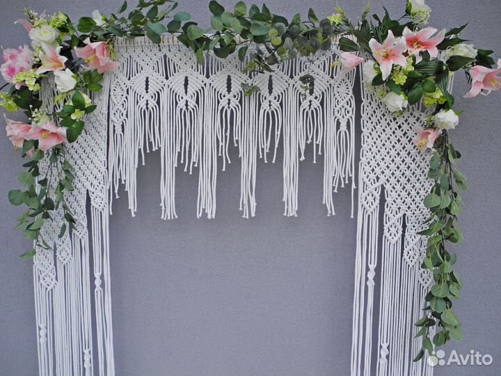 Свадебная арка макраме