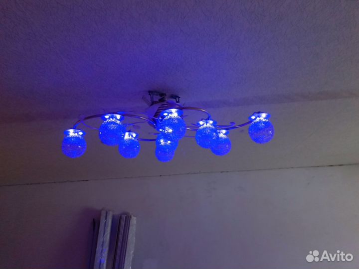 Люстра потолочная светодиодная с пультом