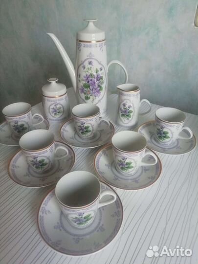 Сервиз фарфор ГДР Германия Fine China Lichte