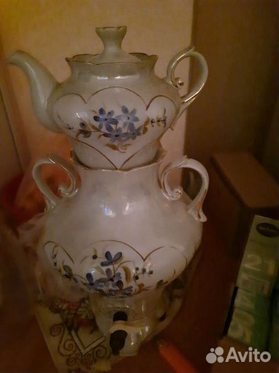 Самовар электрический фарфоровый