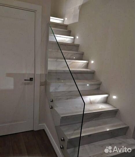 Ограждения для балконов Перила из стекла