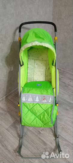 Детские санки с колесами