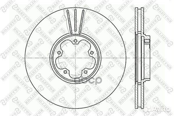 6020-2544V-SX диск торм. пер. Ford Transit 2
