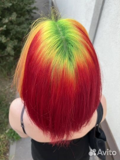 Яркое окрашивание и тотал блонд