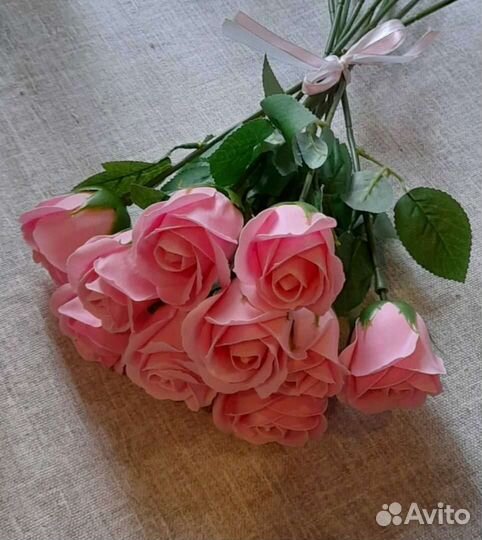 Букет из мыльных роз