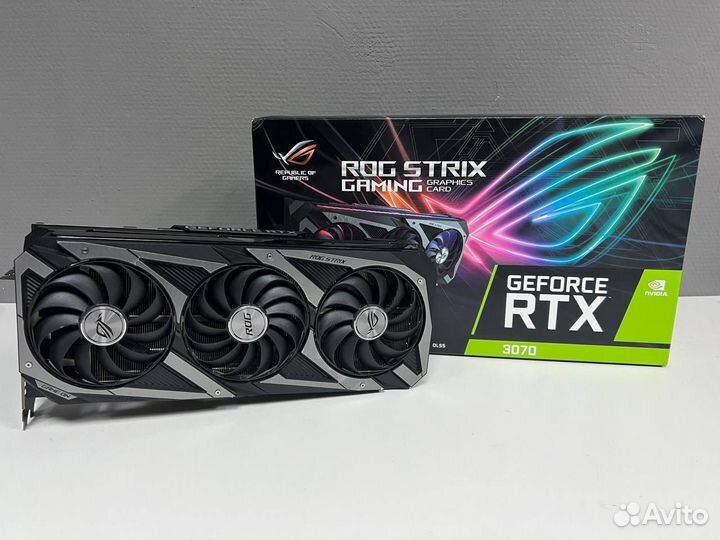Видеокарта Asus RTX 3070 8Гб ROG strix