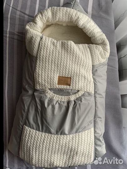 Конверт зимний в коляску на овчине