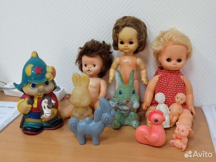 Пупс, кукла ссср, гдр, зайцы, мишка, игрушки СССР