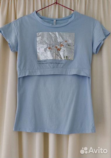 Футболка для беременных и кормящих