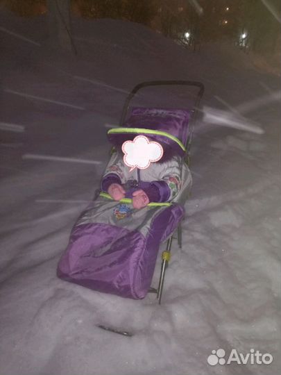 Коляска санки