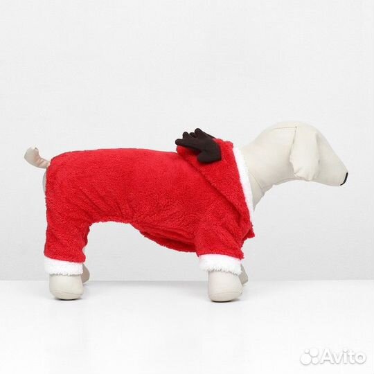 Новый год. Новогодний костюм 'Олень', M (дс 25, ог 37 см), красный