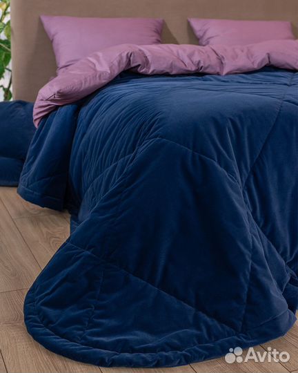 Покрывало богема синий новое плед на кровать