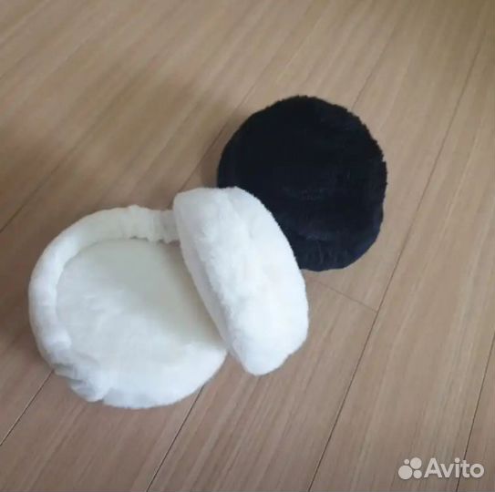 Меховые наушники (ободок с ушками)