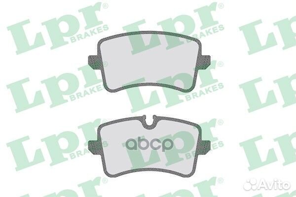 05P1826 Колодки тормозные audi A8 09- задние 05