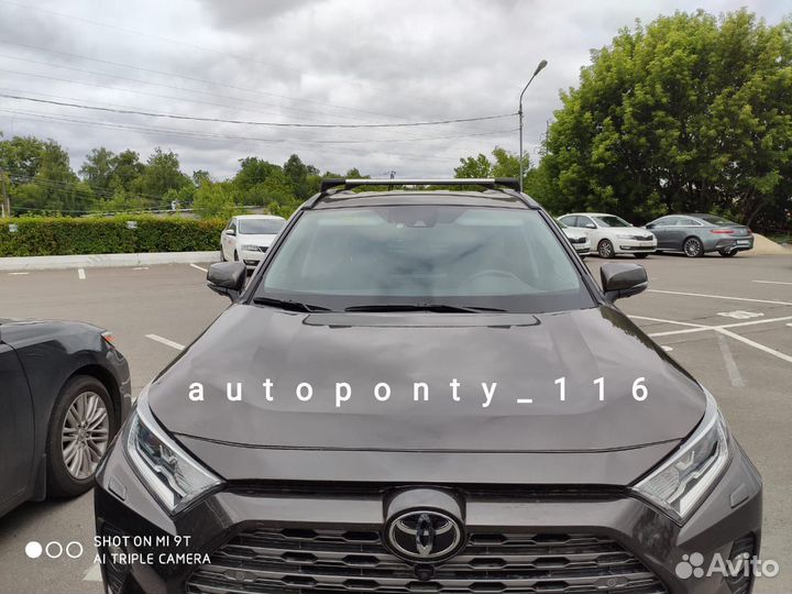 Багажник Тойота Рав4 2020 на рейлинги Lux Bridge