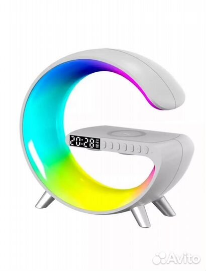 Светильник ночник беспроводная зарядка колонка