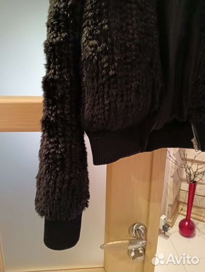 Полушубок из вязаной норки