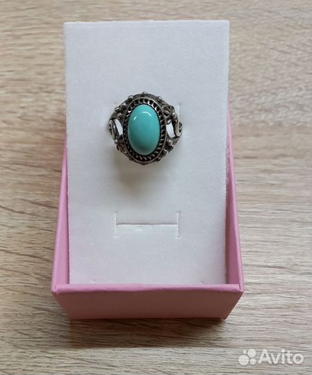 Серебряное кольцо с бирюзой винтаж