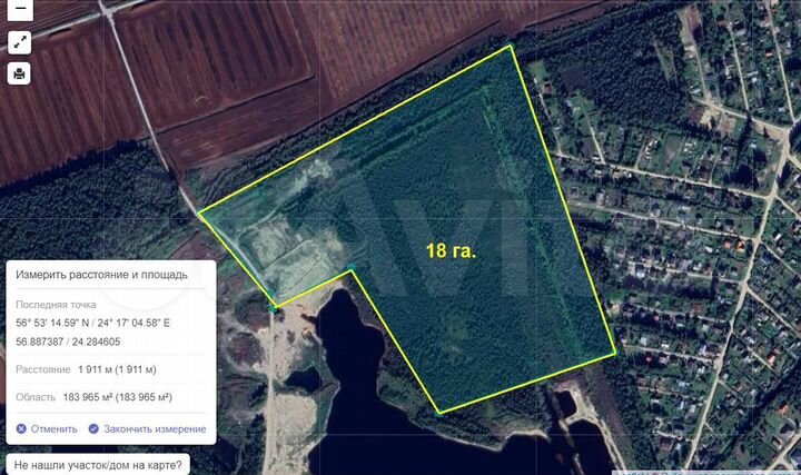 Участок 200000 м² (Латвия)