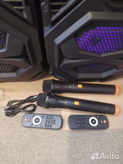Две колонки караоке большие новые
