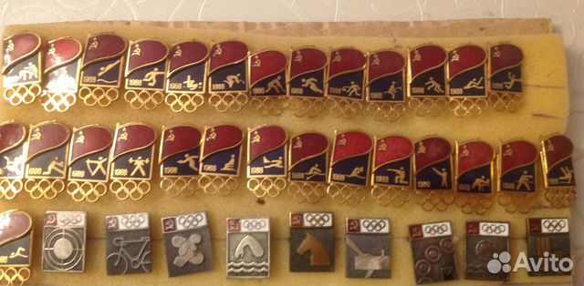 Олимпийские игры Сеул 1988 значки спортсмена СССР
