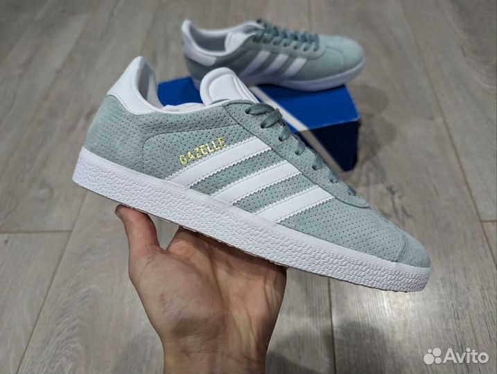 Кроссовки adidas gazelle оригинал мятные