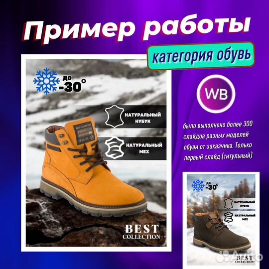 Инфографика для маркетплейсов Wildberries Ozon