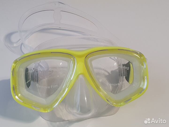 Маска с диоптриями линзы -7.5 и трубка Новые