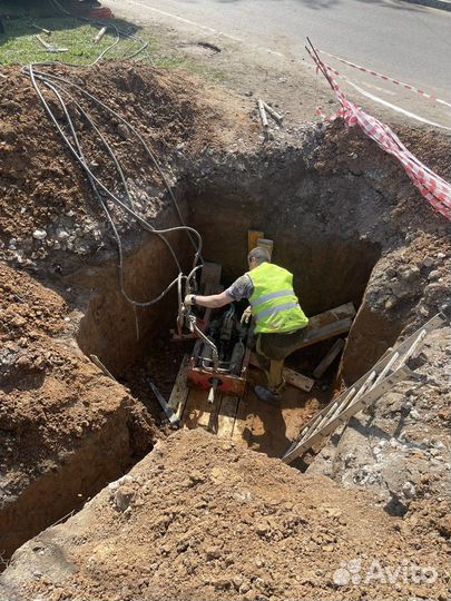 Проколы под дорогой мини гнб, под уклон