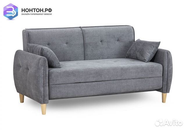 Диван еврокнижка Анита серый