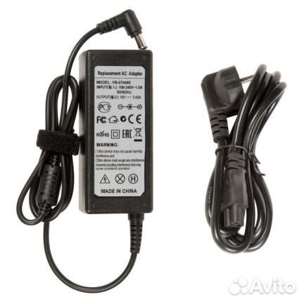 Блок питания для монитора и телевизора LCD 19V 3.4