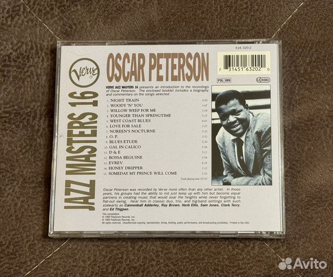 Oscar Peterson – Verve Jazz Masters 16