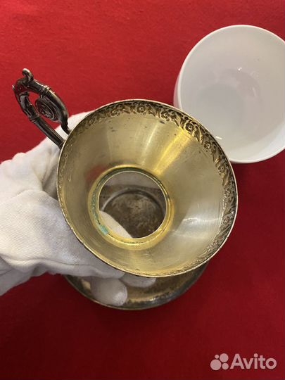 Царская серебряная чайная пара, 84 пробы