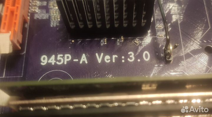 Материнская плата ECS 945P-A с процессором и озу