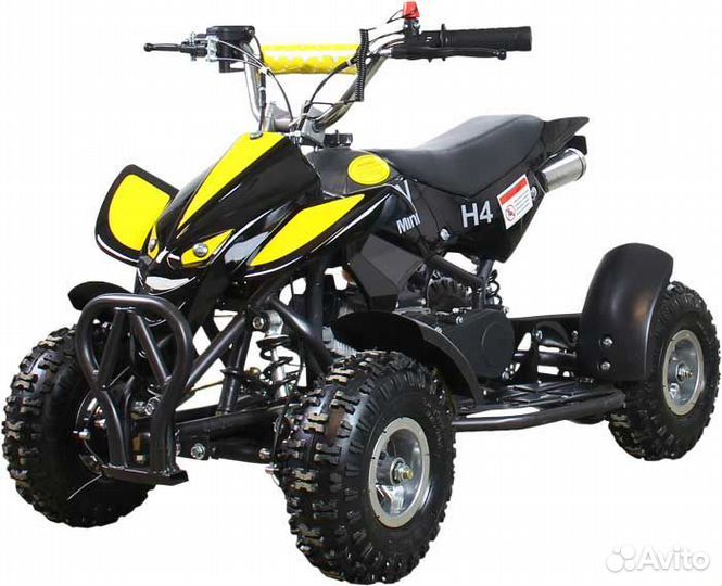 Детский квадроцикл ATV H4 mini, черный с желтым