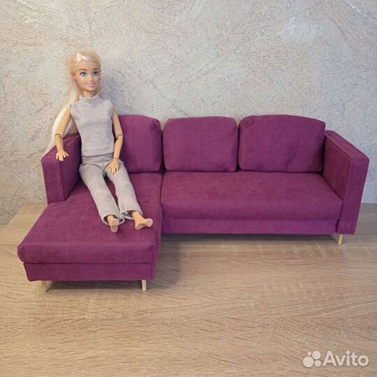 Мебель для кукол, диван для барби