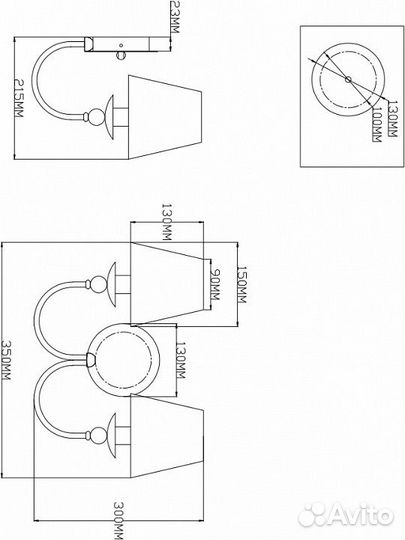 Бра Moderli Feels V2611-2W