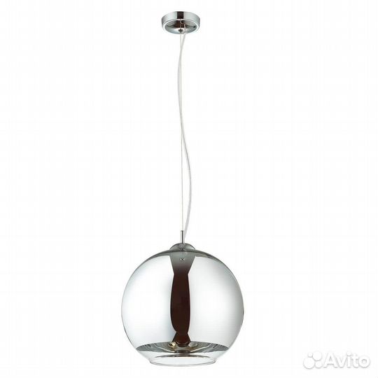 Люстра подвесная металл и стекло