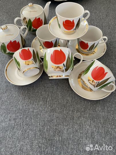 Сервиз чайный и чайные пары лфз